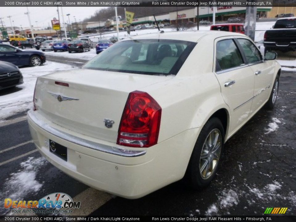 2008 Chrysler 300 C HEMI AWD Stone White / Dark Khaki/Light Graystone Photo #5