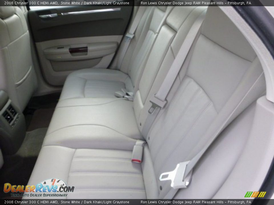 2008 Chrysler 300 C HEMI AWD Stone White / Dark Khaki/Light Graystone Photo #13