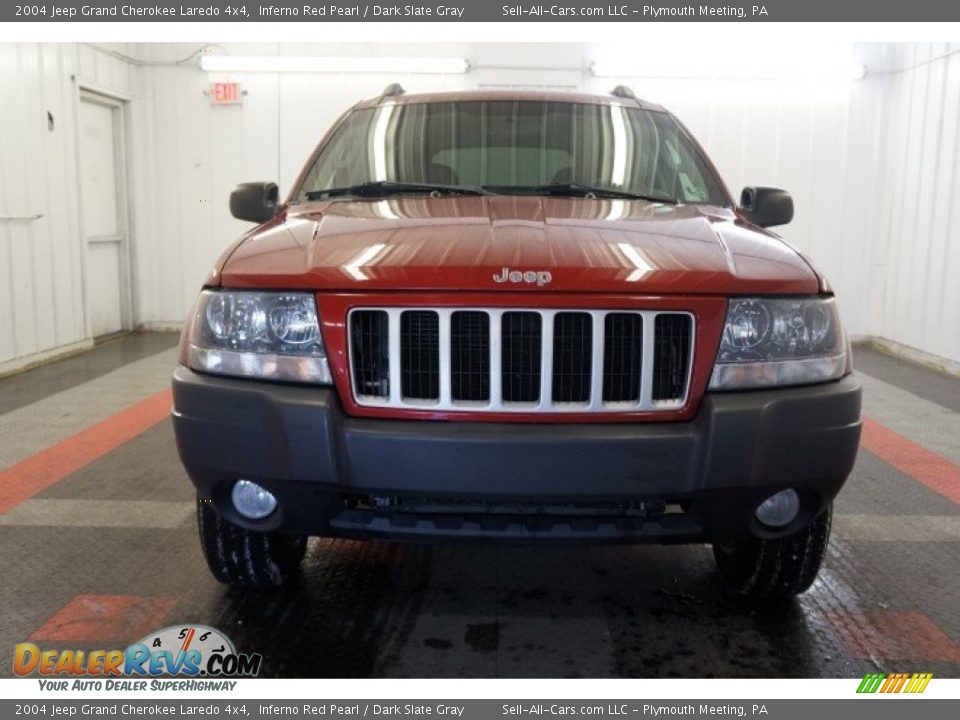 2004 Jeep Grand Cherokee Laredo 4x4 Inferno Red Pearl / Dark Slate Gray Photo #4