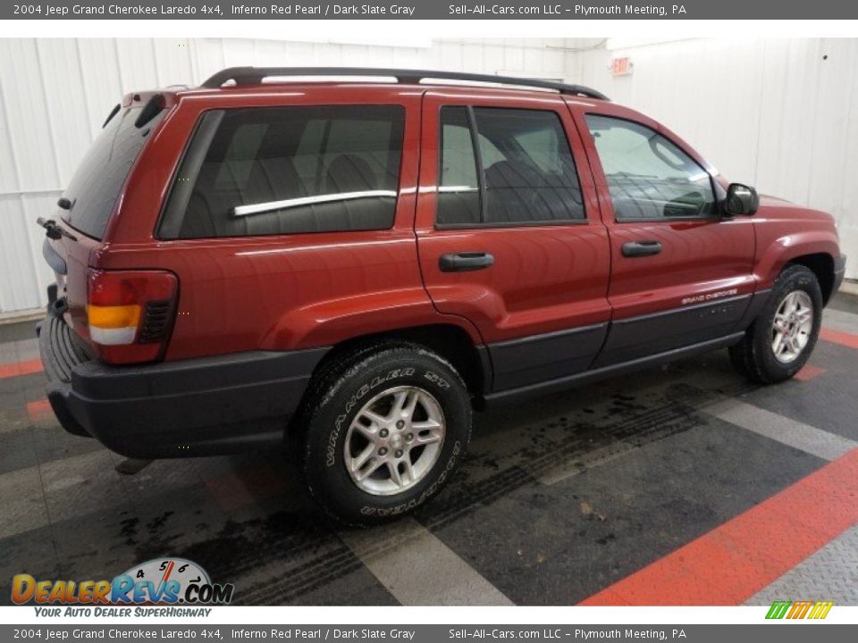 2004 Jeep Grand Cherokee Laredo 4x4 Inferno Red Pearl / Dark Slate Gray Photo #7