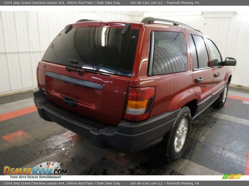 2004 Jeep Grand Cherokee Laredo 4x4 Inferno Red Pearl / Dark Slate Gray Photo #8