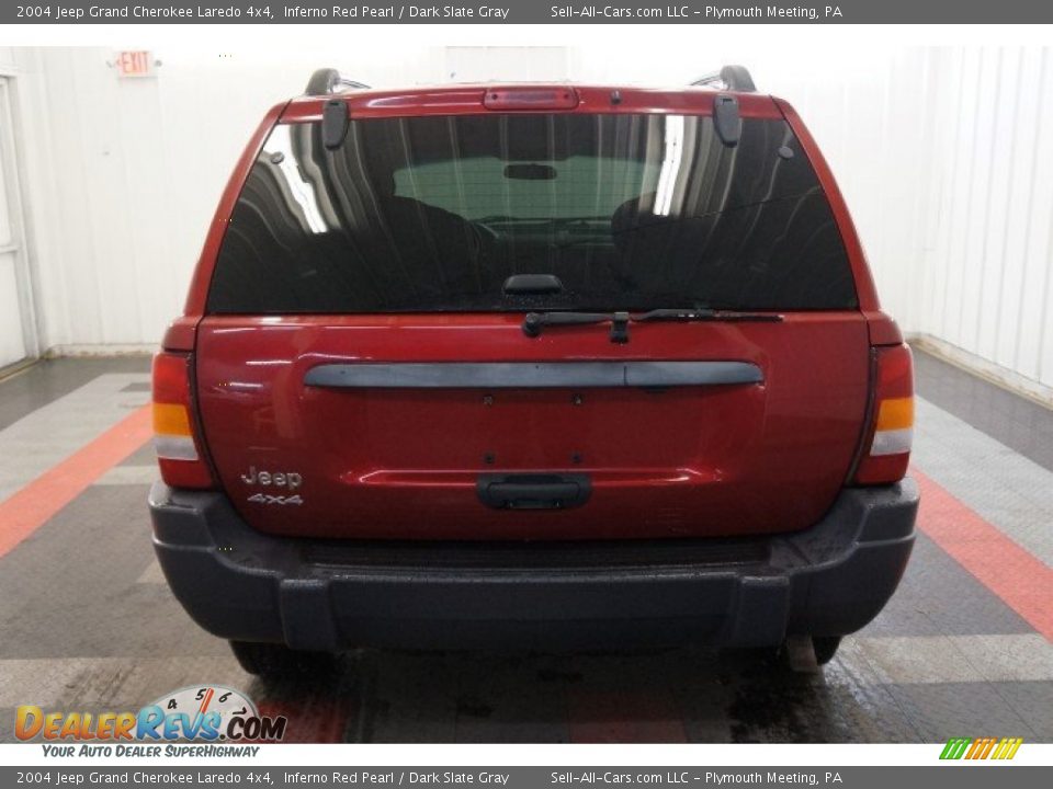 2004 Jeep Grand Cherokee Laredo 4x4 Inferno Red Pearl / Dark Slate Gray Photo #9