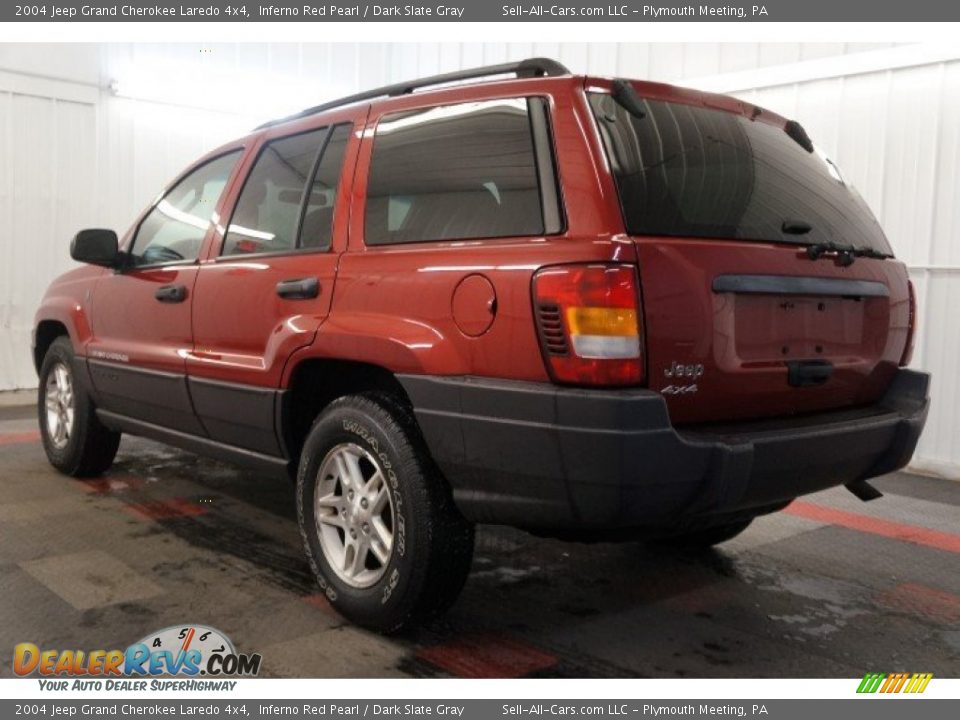 2004 Jeep Grand Cherokee Laredo 4x4 Inferno Red Pearl / Dark Slate Gray Photo #10