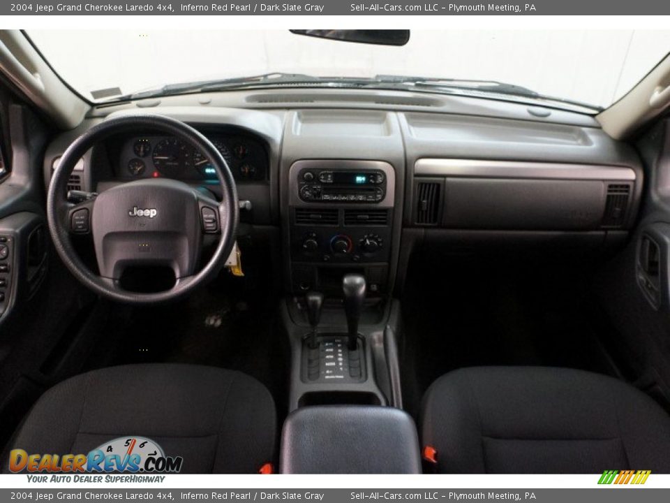 2004 Jeep Grand Cherokee Laredo 4x4 Inferno Red Pearl / Dark Slate Gray Photo #21