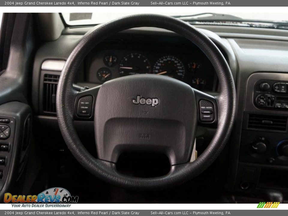 2004 Jeep Grand Cherokee Laredo 4x4 Inferno Red Pearl / Dark Slate Gray Photo #22