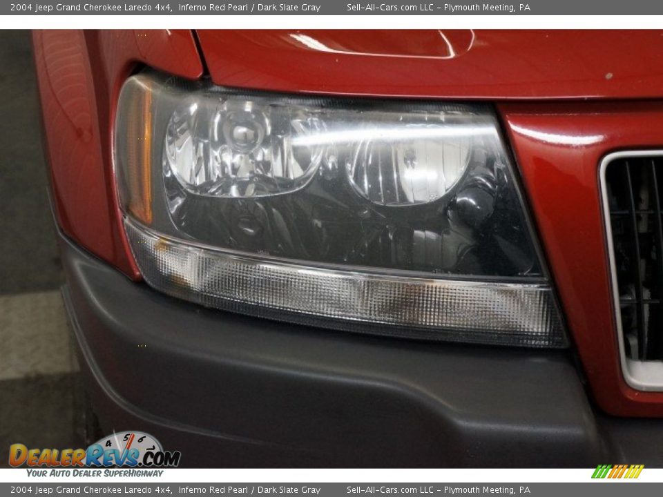 2004 Jeep Grand Cherokee Laredo 4x4 Inferno Red Pearl / Dark Slate Gray Photo #35