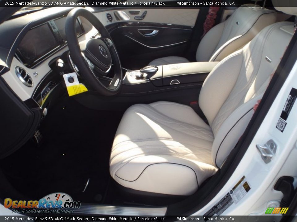 2015 Mercedes-Benz S 63 AMG 4Matic Sedan Diamond White Metallic / Porcelain/Black Photo #8