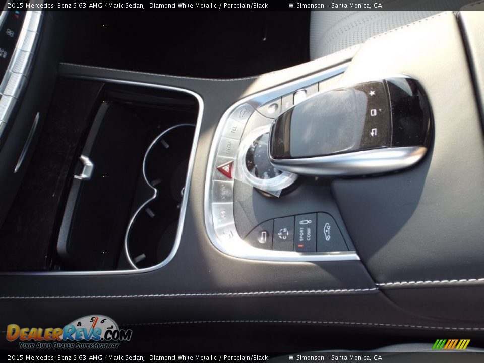 2015 Mercedes-Benz S 63 AMG 4Matic Sedan Diamond White Metallic / Porcelain/Black Photo #15