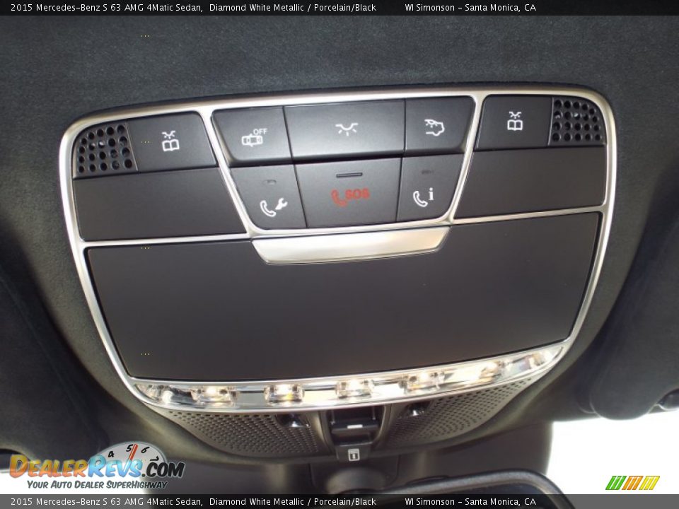 2015 Mercedes-Benz S 63 AMG 4Matic Sedan Diamond White Metallic / Porcelain/Black Photo #16