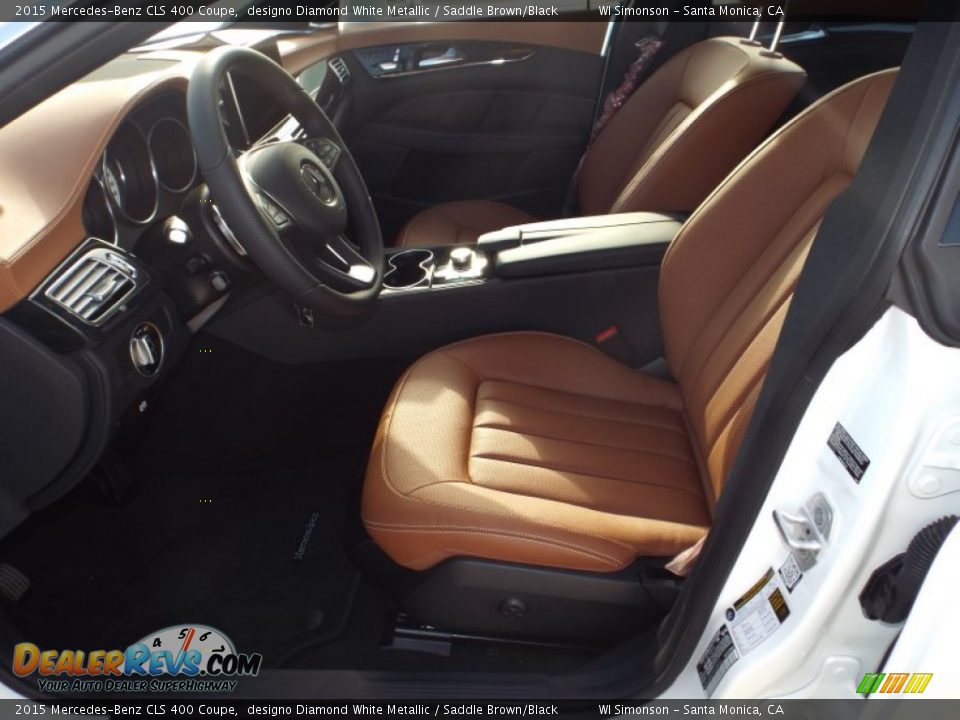 Saddle Brown/Black Interior - 2015 Mercedes-Benz CLS 400 Coupe Photo #7