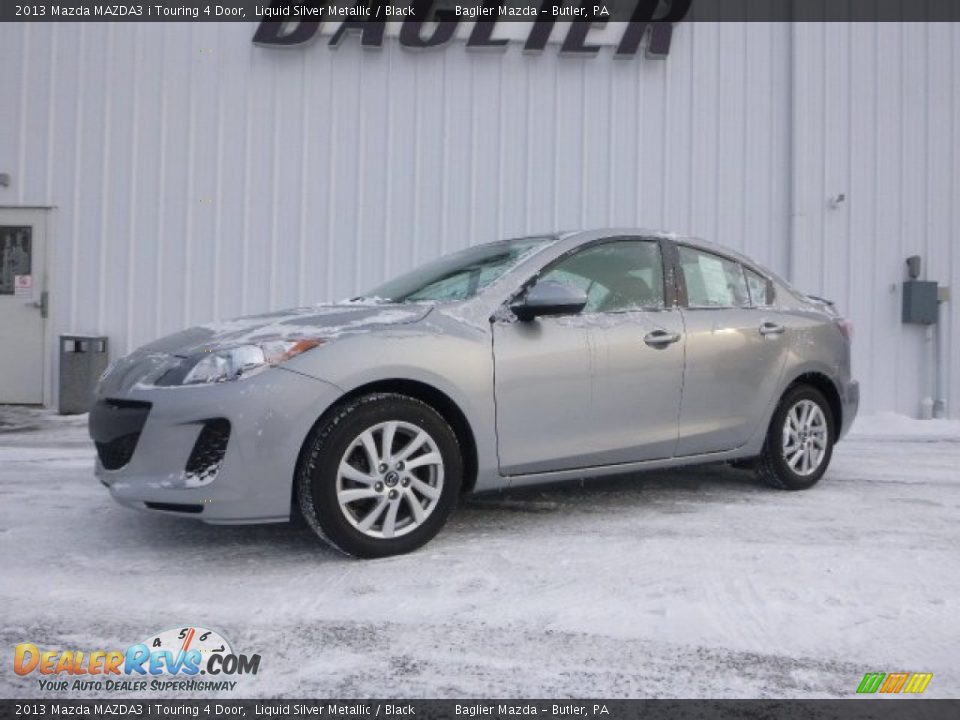 2013 Mazda MAZDA3 i Touring 4 Door Liquid Silver Metallic / Black Photo #1