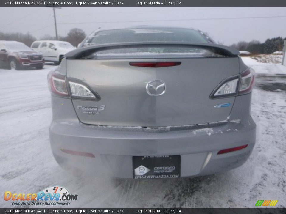 2013 Mazda MAZDA3 i Touring 4 Door Liquid Silver Metallic / Black Photo #3