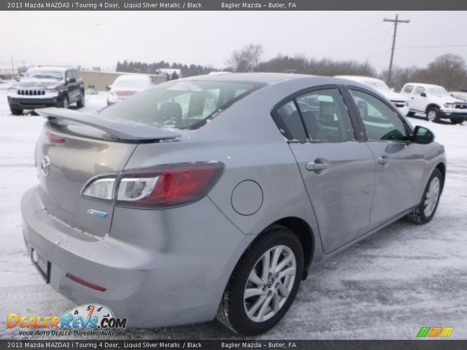 2013 Mazda MAZDA3 i Touring 4 Door Liquid Silver Metallic / Black Photo #4