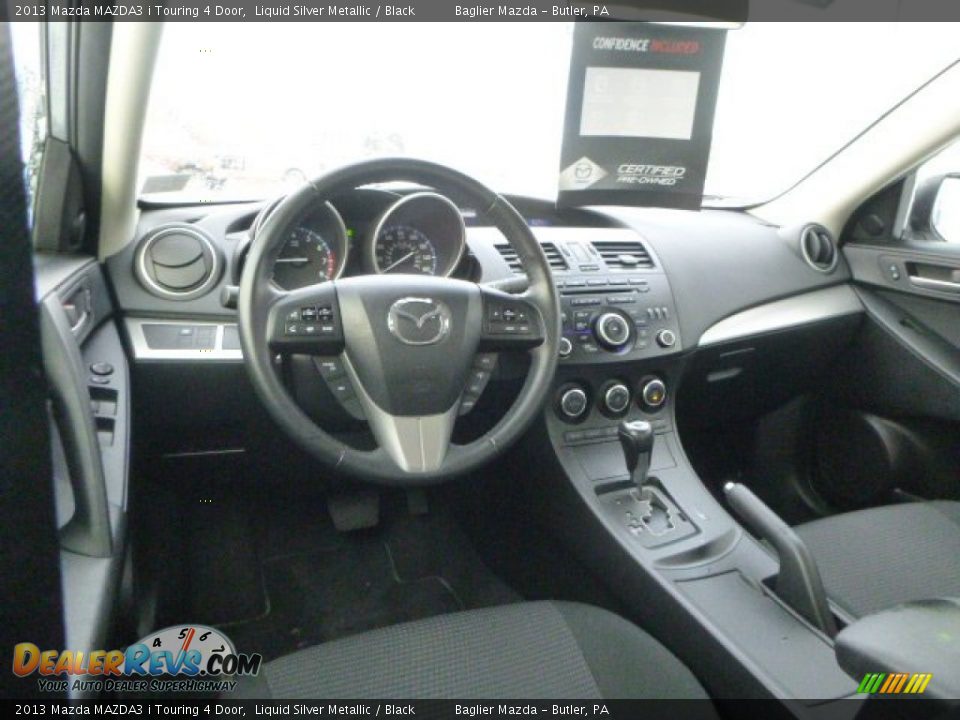 2013 Mazda MAZDA3 i Touring 4 Door Liquid Silver Metallic / Black Photo #10