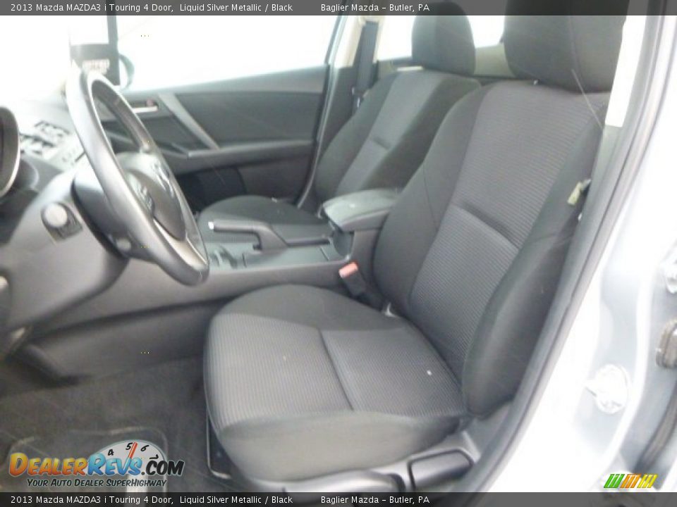 2013 Mazda MAZDA3 i Touring 4 Door Liquid Silver Metallic / Black Photo #13