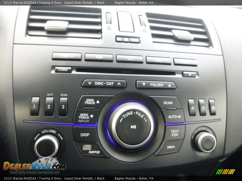 2013 Mazda MAZDA3 i Touring 4 Door Liquid Silver Metallic / Black Photo #14