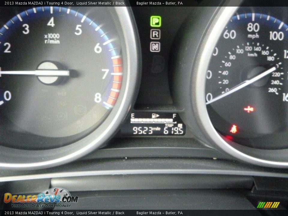 2013 Mazda MAZDA3 i Touring 4 Door Liquid Silver Metallic / Black Photo #15