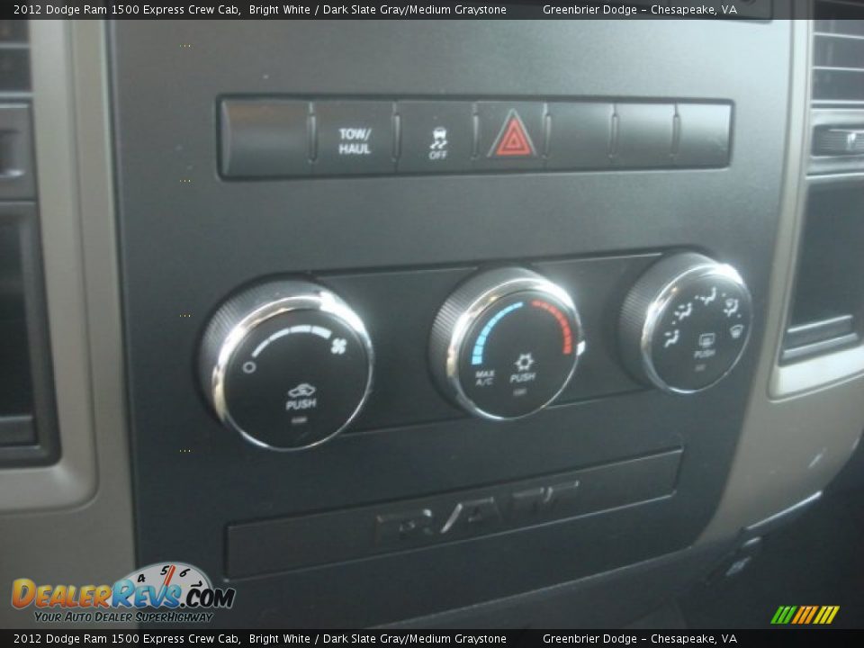 2012 Dodge Ram 1500 Express Crew Cab Bright White / Dark Slate Gray/Medium Graystone Photo #4