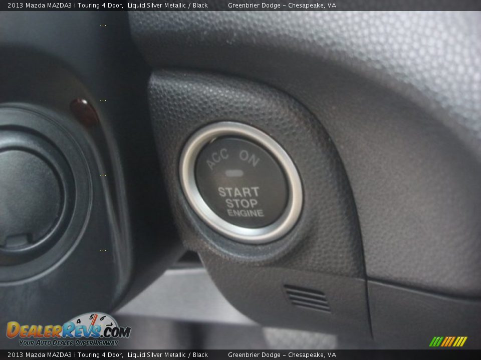 2013 Mazda MAZDA3 i Touring 4 Door Liquid Silver Metallic / Black Photo #7
