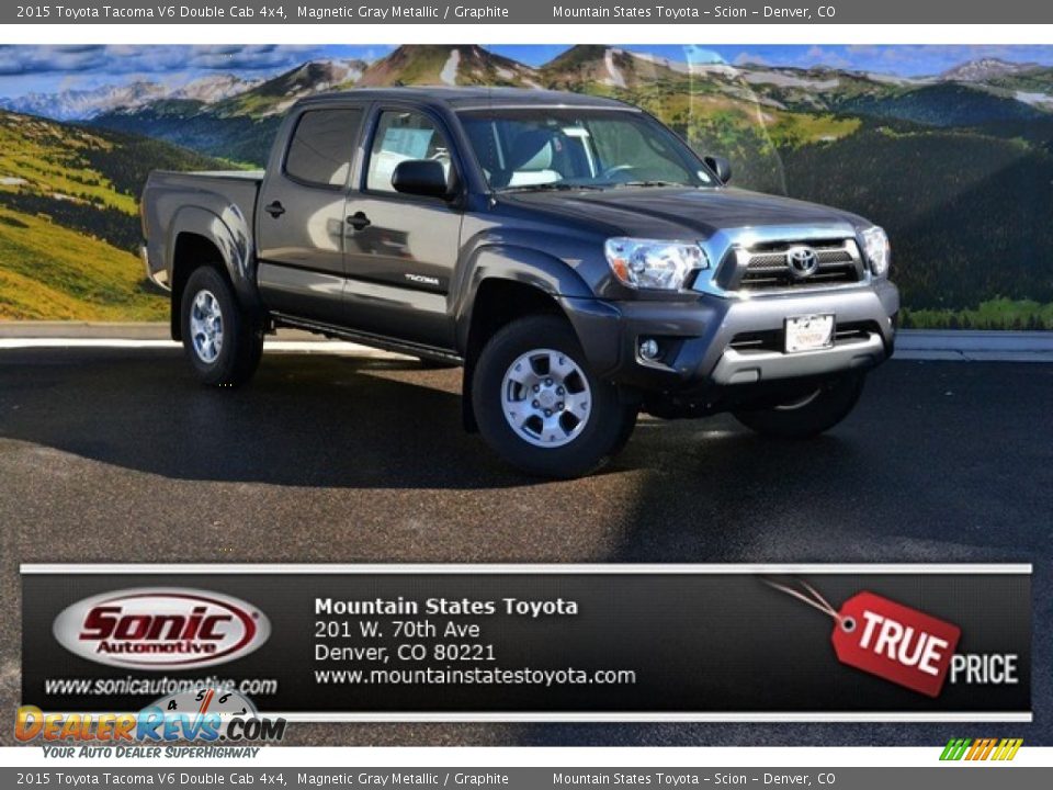 2015 Toyota Tacoma V6 Double Cab 4x4 Magnetic Gray Metallic / Graphite Photo #1