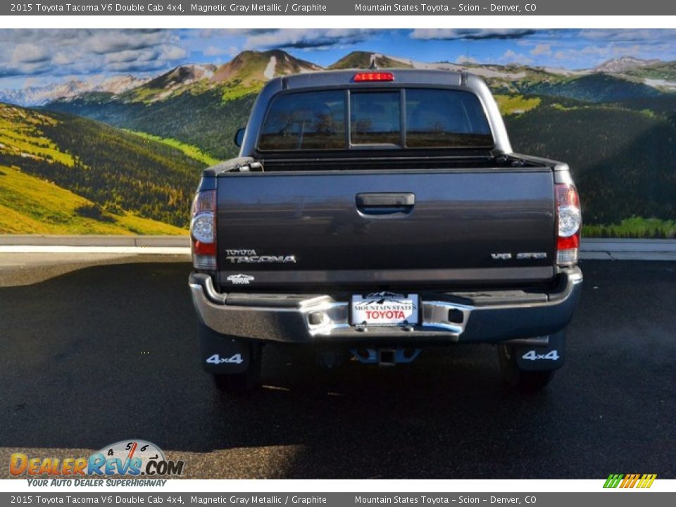 2015 Toyota Tacoma V6 Double Cab 4x4 Magnetic Gray Metallic / Graphite Photo #4