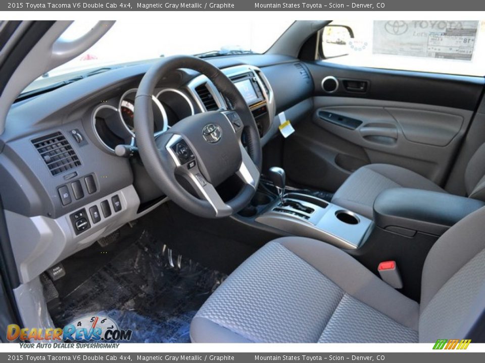 2015 Toyota Tacoma V6 Double Cab 4x4 Magnetic Gray Metallic / Graphite Photo #5