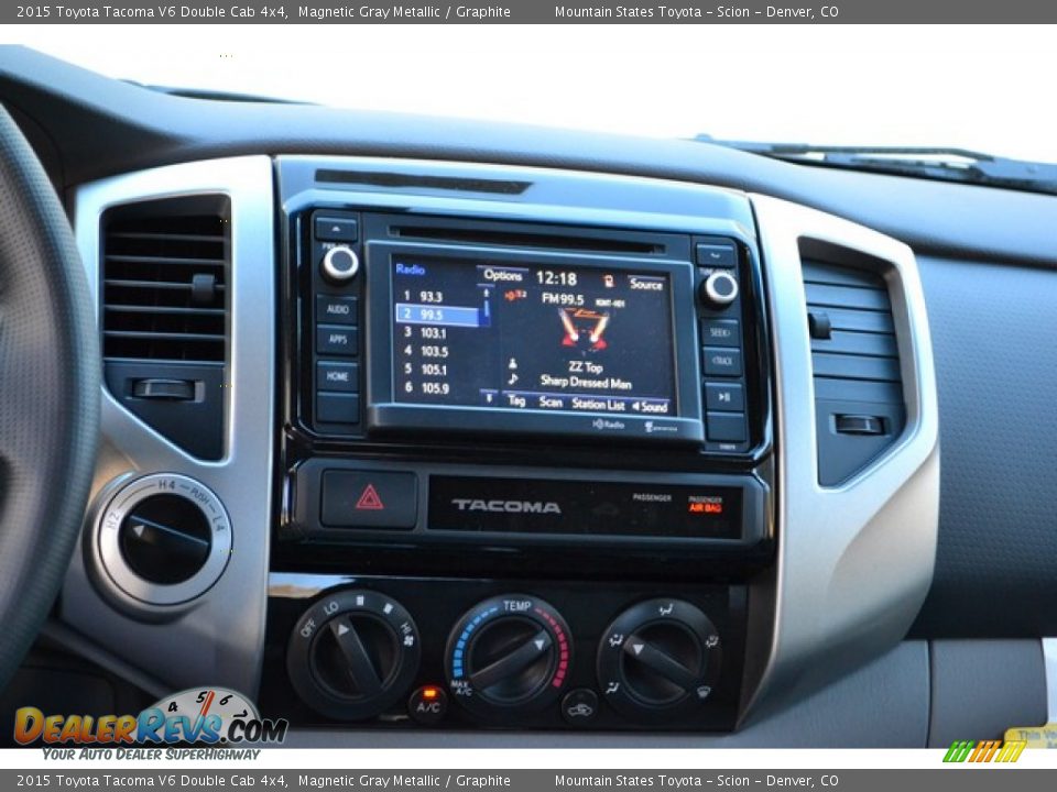 2015 Toyota Tacoma V6 Double Cab 4x4 Magnetic Gray Metallic / Graphite Photo #6