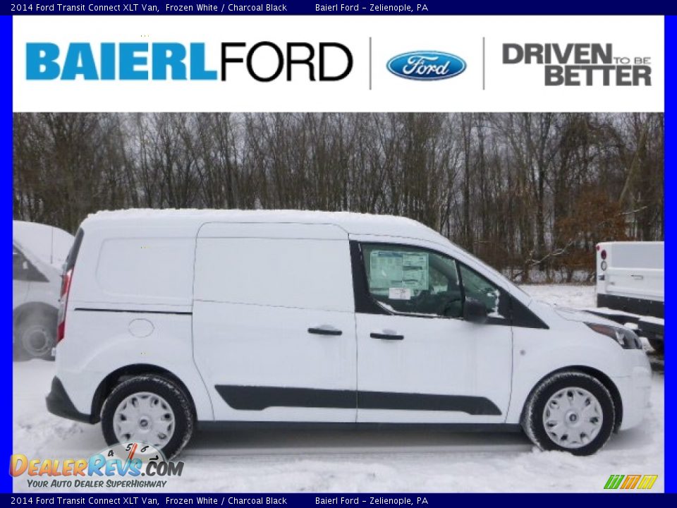2014 Ford Transit Connect XLT Van Frozen White / Charcoal Black Photo #1