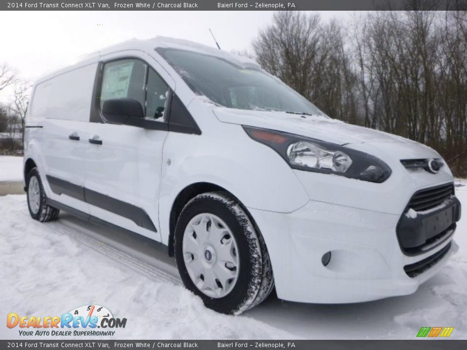 2014 Ford Transit Connect XLT Van Frozen White / Charcoal Black Photo #2