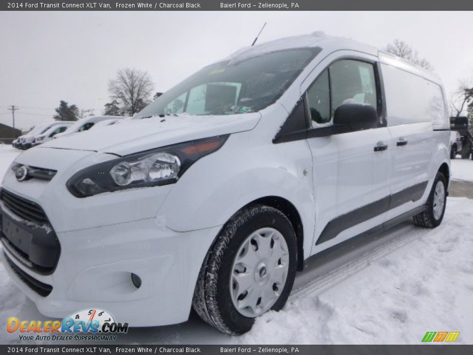 2014 Ford Transit Connect XLT Van Frozen White / Charcoal Black Photo #4