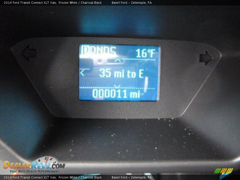2014 Ford Transit Connect XLT Van Frozen White / Charcoal Black Photo #17