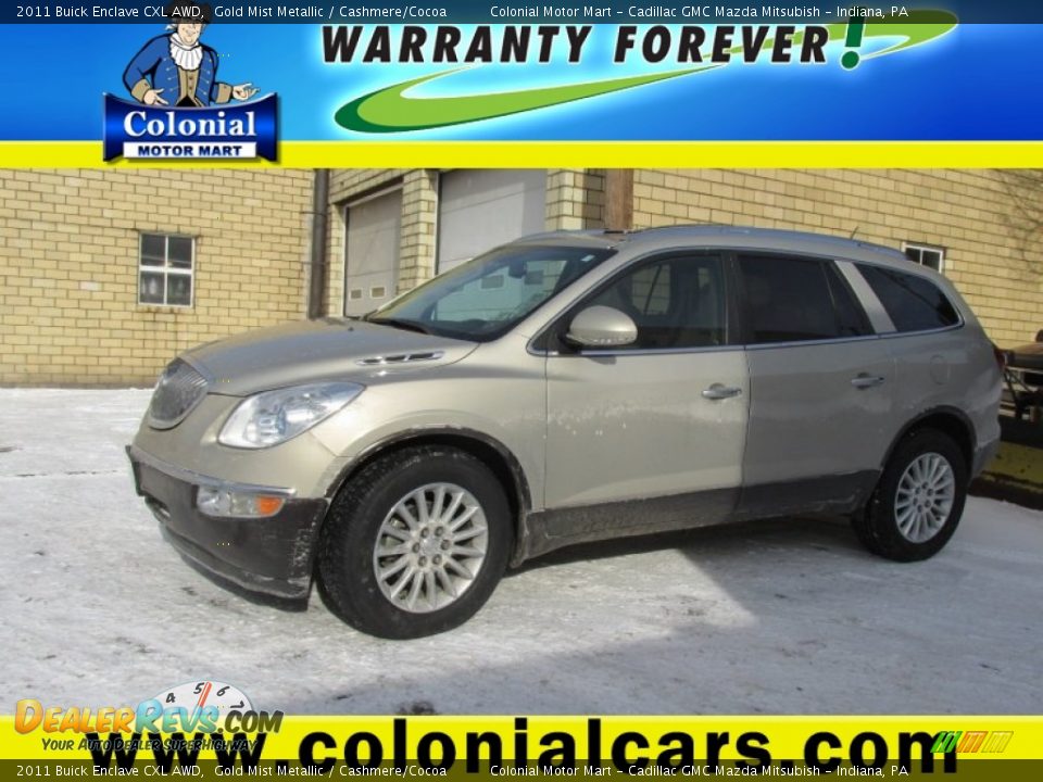 2011 Buick Enclave CXL AWD Gold Mist Metallic / Cashmere/Cocoa Photo #1