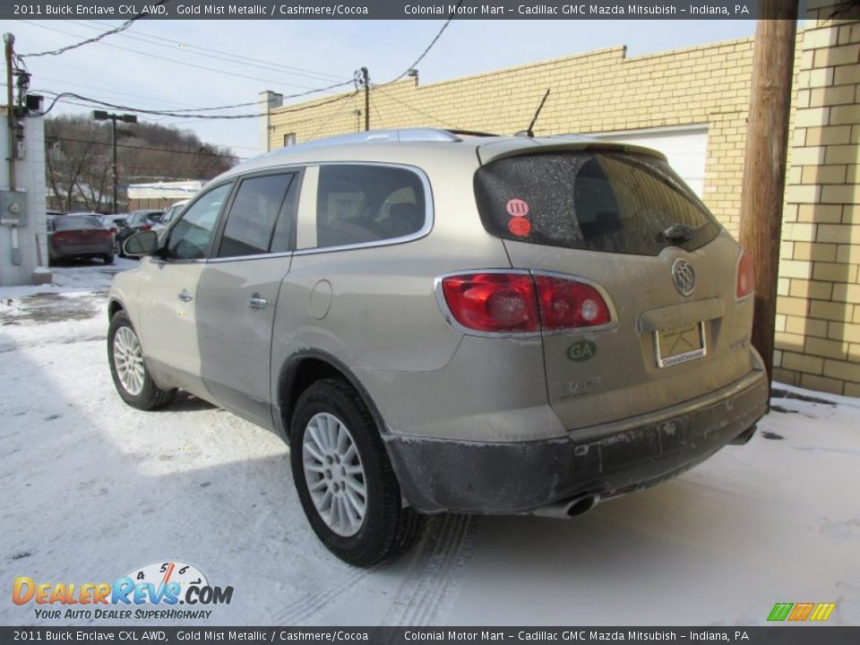 2011 Buick Enclave CXL AWD Gold Mist Metallic / Cashmere/Cocoa Photo #4