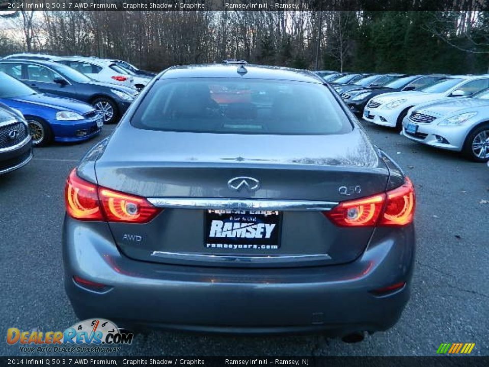 2014 Infiniti Q 50 3.7 AWD Premium Graphite Shadow / Graphite Photo #3