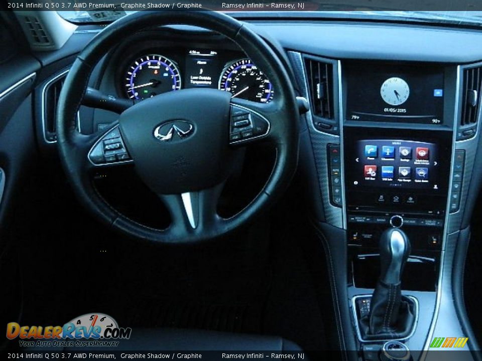 2014 Infiniti Q 50 3.7 AWD Premium Graphite Shadow / Graphite Photo #5