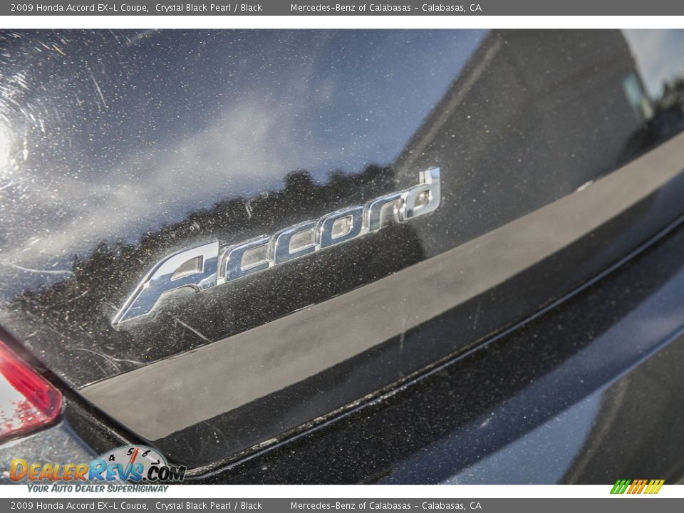 2009 Honda Accord EX-L Coupe Crystal Black Pearl / Black Photo #7