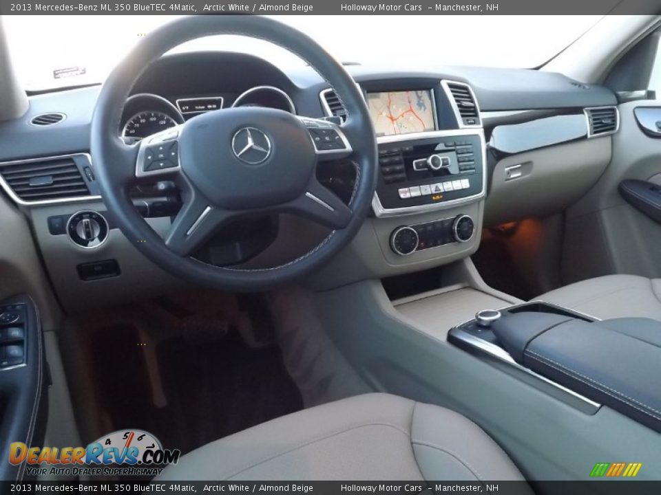 2013 Mercedes-Benz ML 350 BlueTEC 4Matic Arctic White / Almond Beige Photo #9