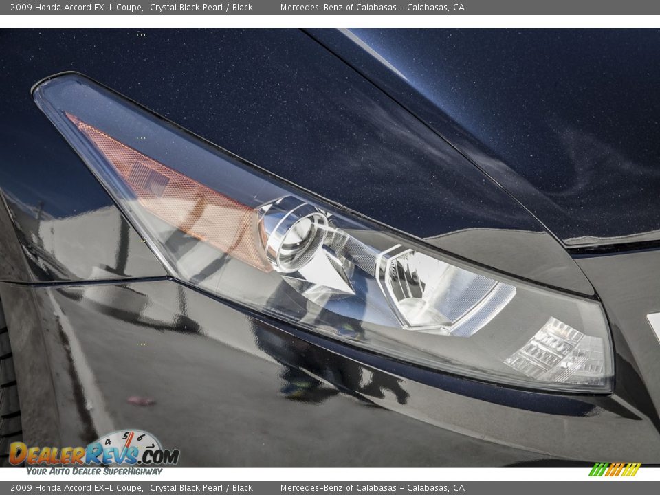 2009 Honda Accord EX-L Coupe Crystal Black Pearl / Black Photo #27