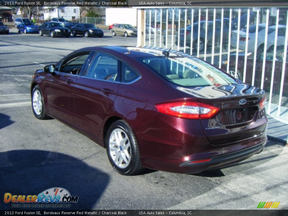 2013 Ford Fusion SE Bordeaux Reserve Red Metallic / Charcoal Black Photo #3