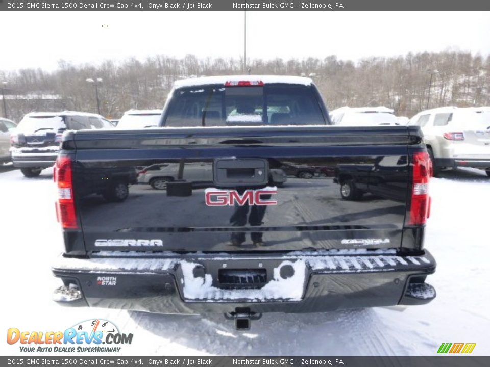 2015 GMC Sierra 1500 Denali Crew Cab 4x4 Onyx Black / Jet Black Photo #4