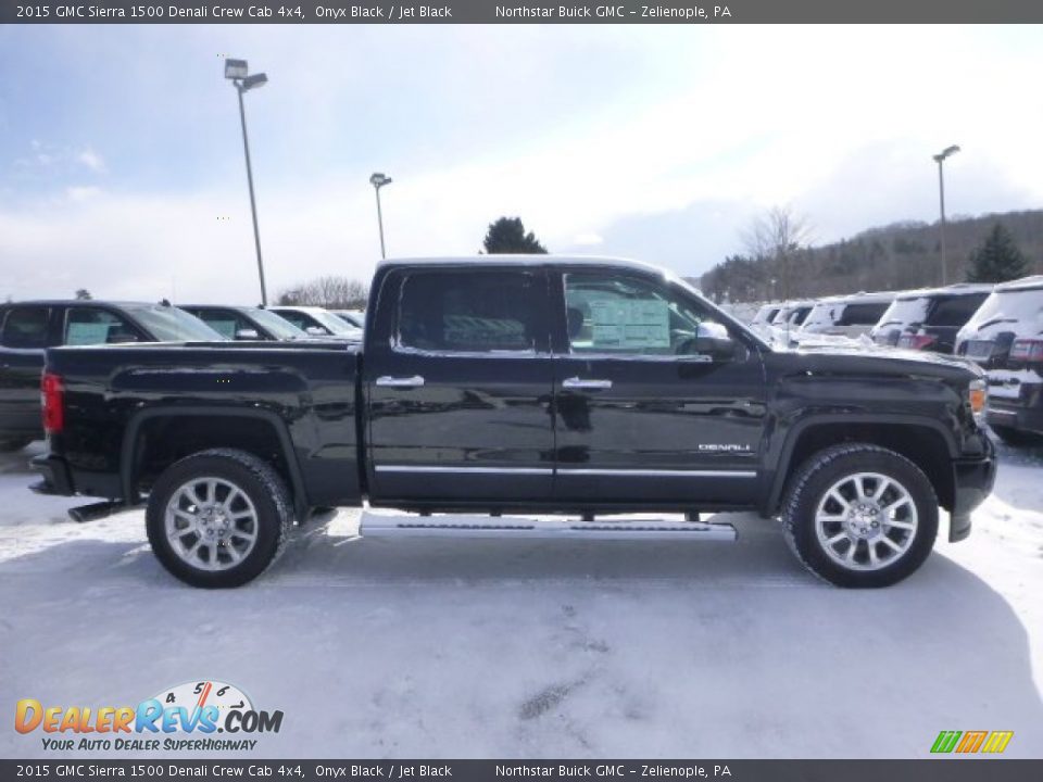 2015 GMC Sierra 1500 Denali Crew Cab 4x4 Onyx Black / Jet Black Photo #8