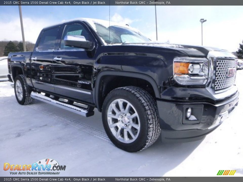 2015 GMC Sierra 1500 Denali Crew Cab 4x4 Onyx Black / Jet Black Photo #9