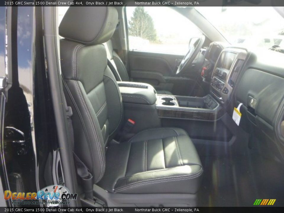 2015 GMC Sierra 1500 Denali Crew Cab 4x4 Onyx Black / Jet Black Photo #11