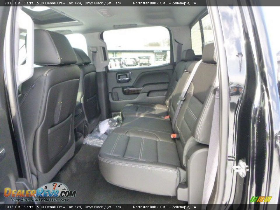 2015 GMC Sierra 1500 Denali Crew Cab 4x4 Onyx Black / Jet Black Photo #15