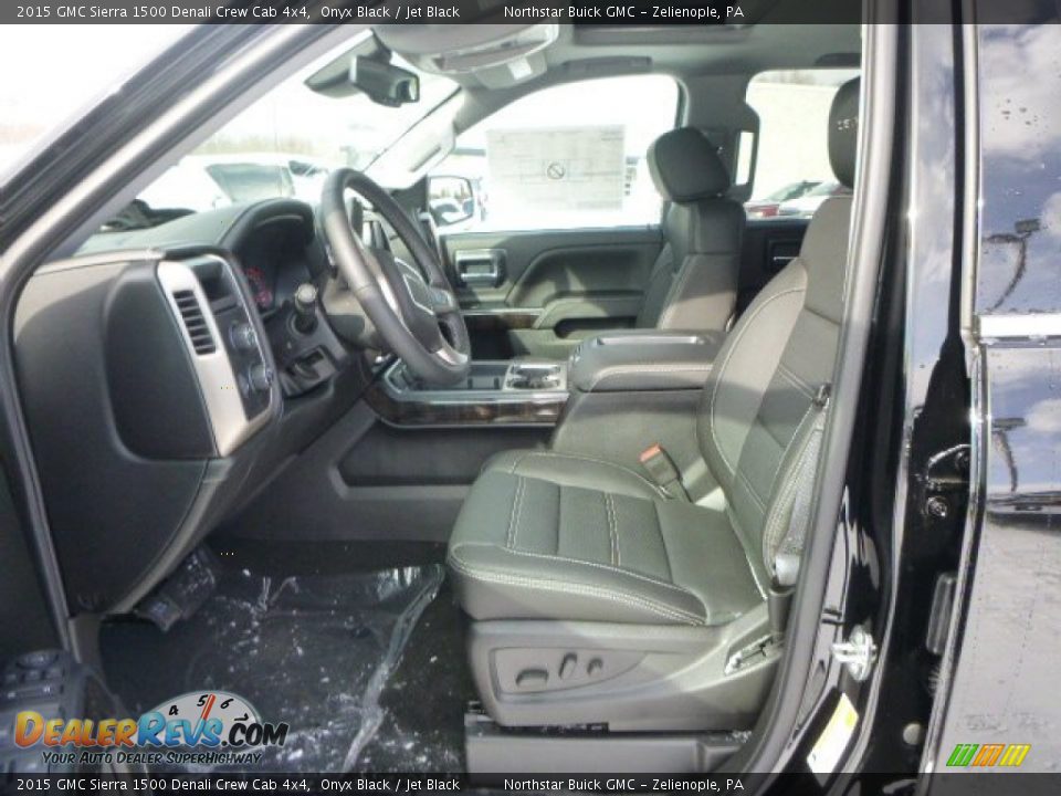 2015 GMC Sierra 1500 Denali Crew Cab 4x4 Onyx Black / Jet Black Photo #16