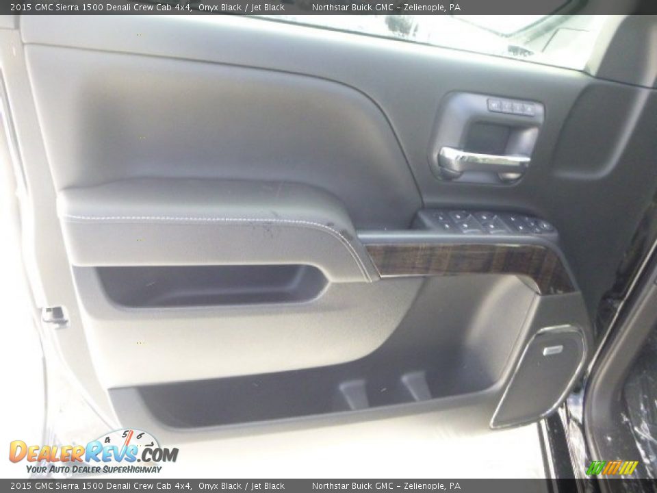 2015 GMC Sierra 1500 Denali Crew Cab 4x4 Onyx Black / Jet Black Photo #18