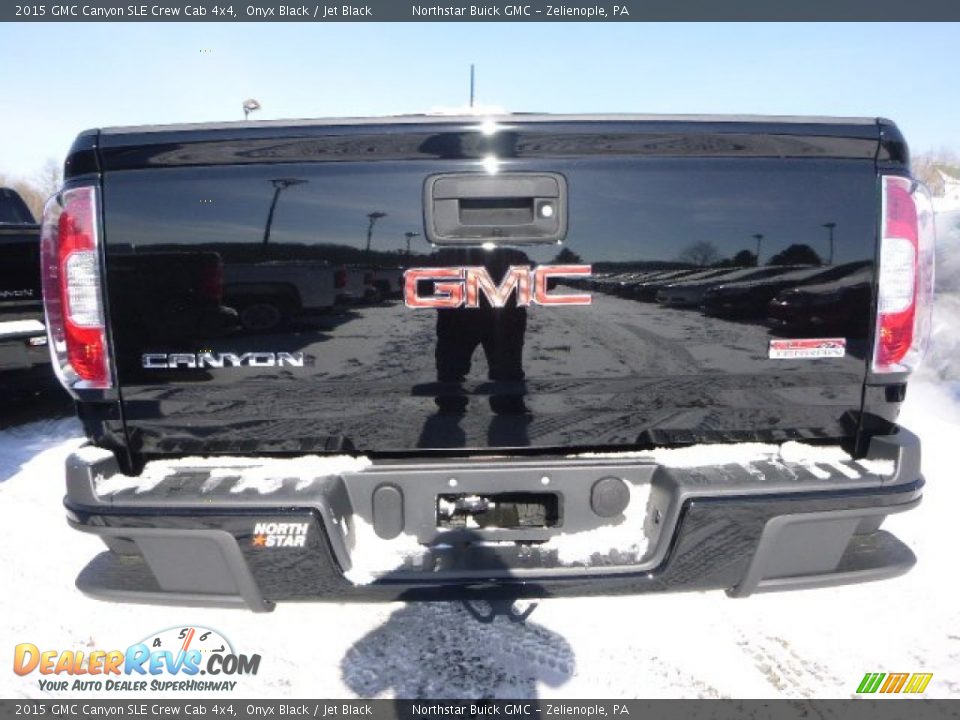 2015 GMC Canyon SLE Crew Cab 4x4 Onyx Black / Jet Black Photo #4