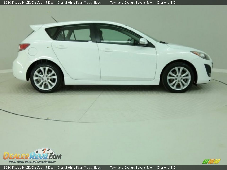2010 Mazda MAZDA3 s Sport 5 Door Crystal White Pearl Mica / Black Photo #1