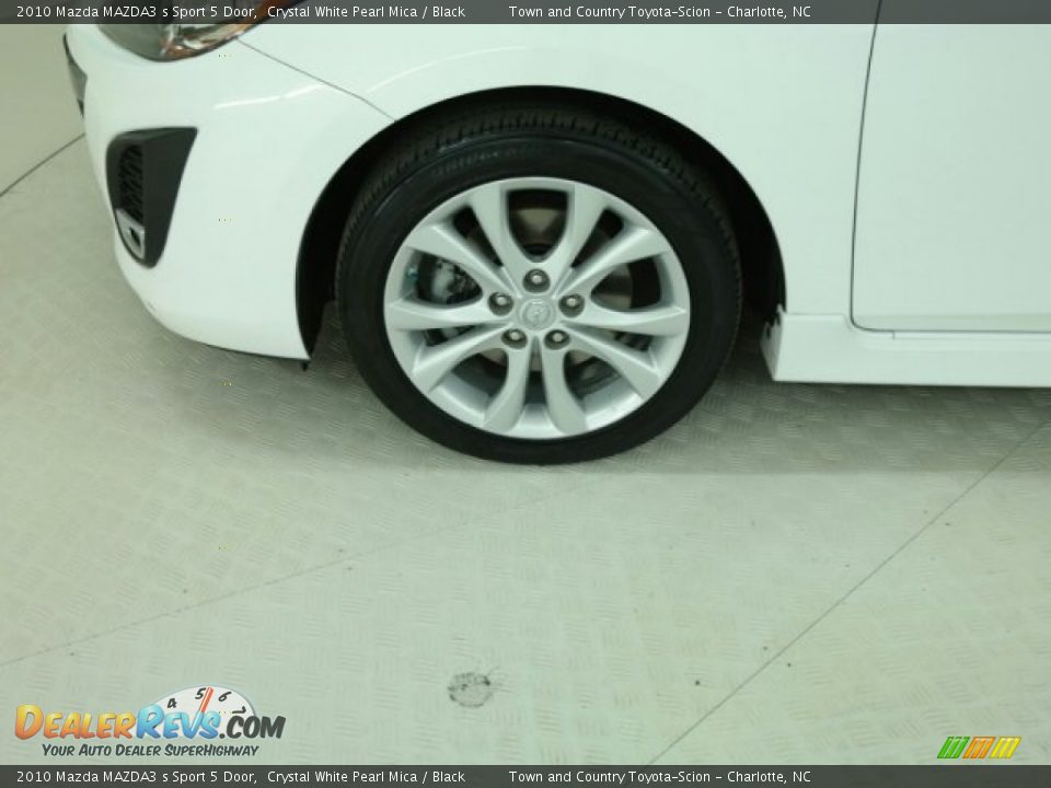 2010 Mazda MAZDA3 s Sport 5 Door Crystal White Pearl Mica / Black Photo #11