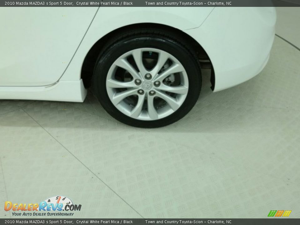 2010 Mazda MAZDA3 s Sport 5 Door Crystal White Pearl Mica / Black Photo #12